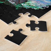 Whippet Italy Greyhound Sterrennacht Dog Art Legpuzzel (Zijkant)