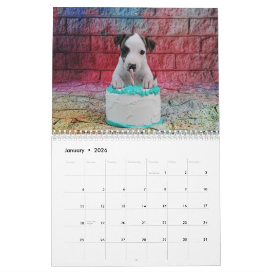Whippet-kalender Kalender (Jan 2026)
