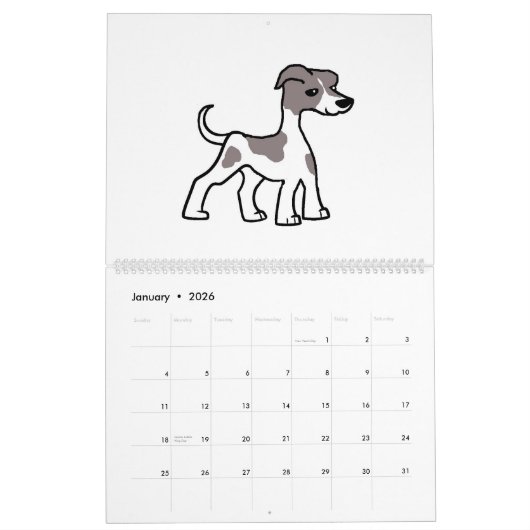 whippet-kalender kalender (Jan 2026)