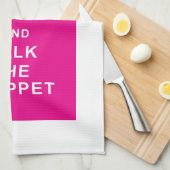 Whippet Keep Calm Walk Theedoek (Quarter Fold)