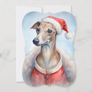 Whippet kerst Kaart