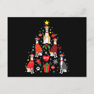 Whippet Kerst Ornament Boom Grappige Hond Moeder V Feestdagenkaart