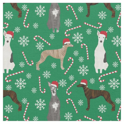 whippet - kerstfeestdag stof (Close Up)