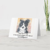 Whippet-kerstinkoop online feestdagen kaart (Achterkant)