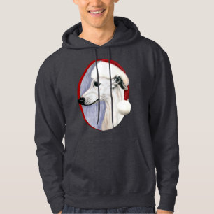 Whippet Kerstwitte kerstman Hoodie
