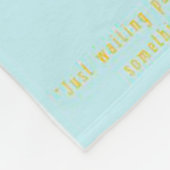 Whippet Language Gift Fleece Blanket (Hoek)