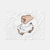 whippet lover-giften whippet-liefhebbers zweten fleece deken (Voorkant (Horizontaal))