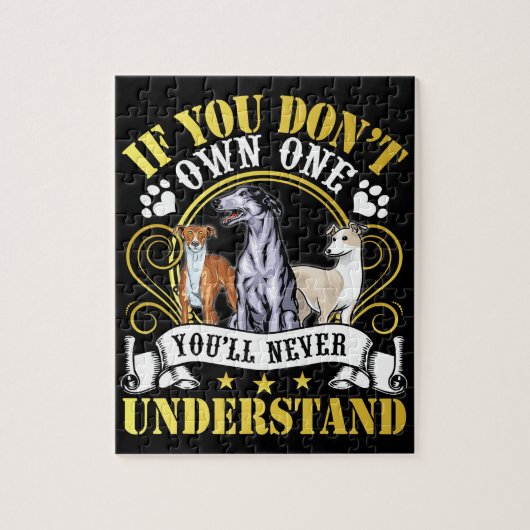 Whippet Lover | Ik heb een wieltje, dus ik begrijp Legpuzzel (Verticaal)