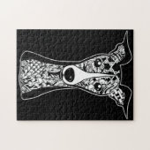 Whippet Lover | Italiaanse grafische kunst van Gre Legpuzzel (Horizontaal)