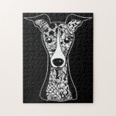 Whippet Lover | Italiaanse grafische kunst van Gre Legpuzzel (Verticaal)
