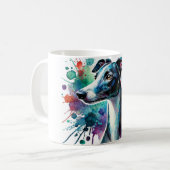 🐾 Whippet Lovers, deze Mok is voor jou! 🐾 (Voorkant links)