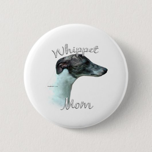 Whippet mam 2 ronde button 5,7 cm (Voorkant)