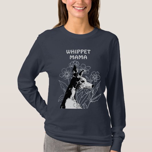 Whippet MAMA T-shirt (Voorkant)