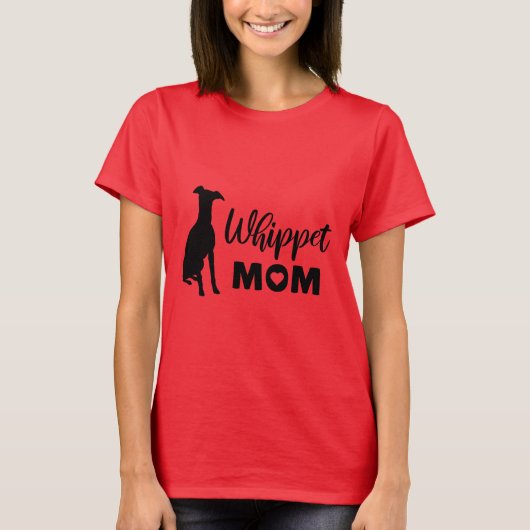 Whippet mama t-shirt (Voorkant)