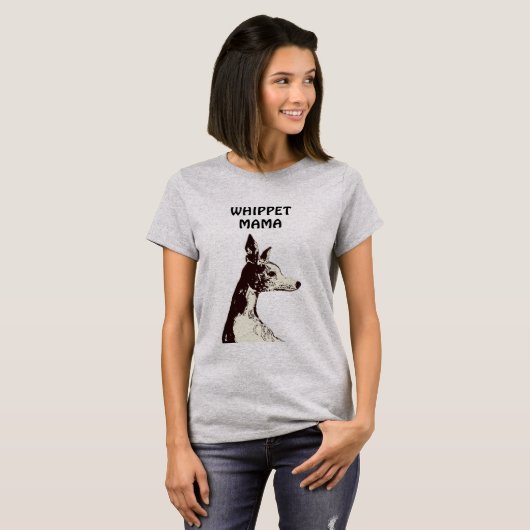 Whippet MAMA tijdperk T-shirt (Voorkant volledig)