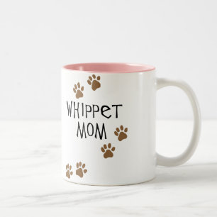 Whippet mama voor Whippet Dog Moms Tweekleurige Koffiemok