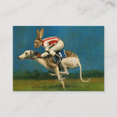 Whippet met Rabbit Jocky ACEO Visitekaartje (Voorkant)