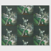 Whippet Mice and Birds Wrapping Paper Cadeaupapier (Vlak)