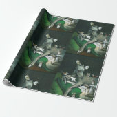 Whippet Mice and Birds Wrapping Paper Cadeaupapier (Uitgerold)
