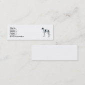 Whippet Mini Visitekaartje (Voorkant / Achterkant)