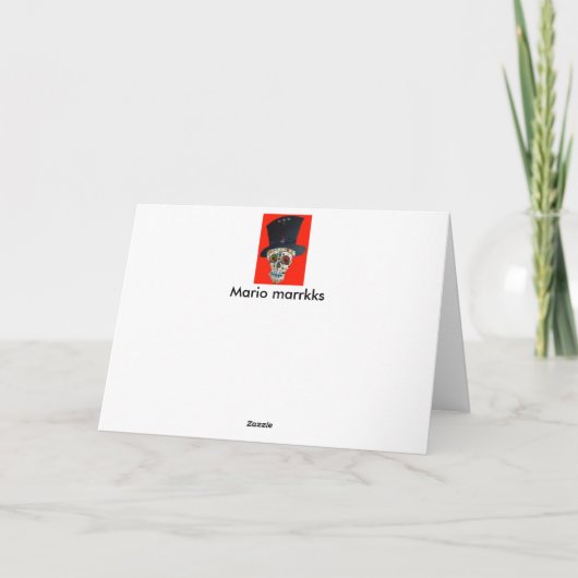 Whippet moeder en pup Kaart (Achterkant)