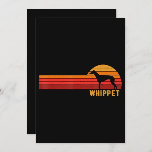 Whippet Owner Dog Design Gift Whippet Lovers Feestdagenkaart (Voorkant / Achterkant)