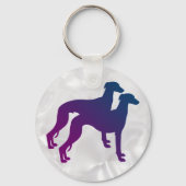 Whippet Pair Sleutelhanger (Voorkant)