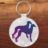 Whippet Pair Sleutelhanger (Voorkant)