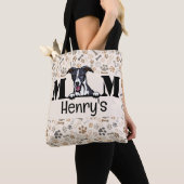 Whippet Peeking Persoonlijke mam Tote Bag (Dichtbij)