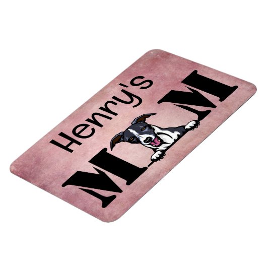 Whippet Peking Personalized mam Magnet Magneet (Linkerzijde)