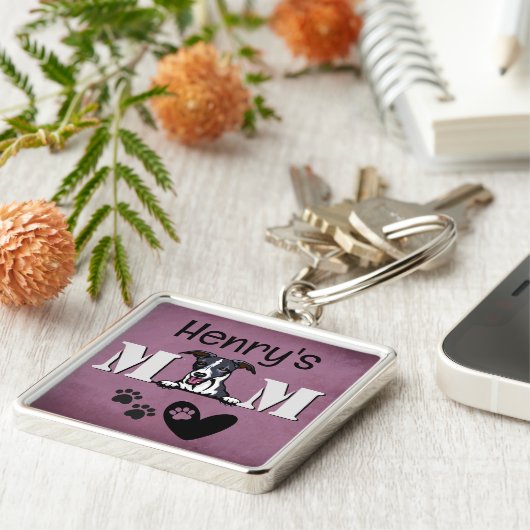 Whippet Personalized Peking Sleutelhanger (Zijkant)