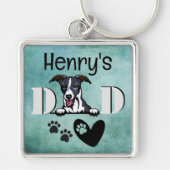 Whippet Personalized Peking Sleutelhanger (Voorkant)