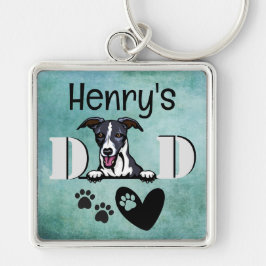 Whippet Personalized Peking Sleutelhanger