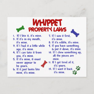 WHIPPET Property Laws 2 Briefkaart