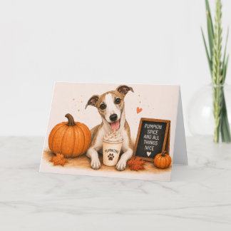 Whippet Pumpkin Spice Kaart