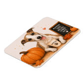 Whippet Pumpkin Spice Magneet (Linkerzijde)