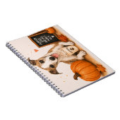 Whippet Pumpkin Spice Notitieboek (Rechterzijde)