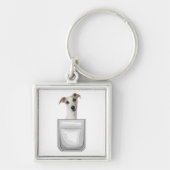 Whippet Puppy Dog In Your Pocket Sleutelhanger (Voorkant)