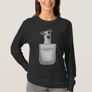 Whippet Puppy Dog In Your Pocket T-shirt