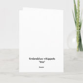 Whippet puppykaart kaart (Achterkant)