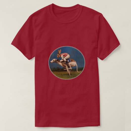 Whippet Racer Grappig T-shirt (Design voorkant)