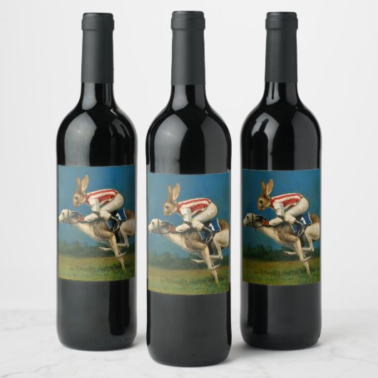 Whippet Racer Wijnlabel Wijn Etiket (Flessen)