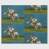 Whippet Racer Wrapping Paper Cadeaupapier (Vlak)