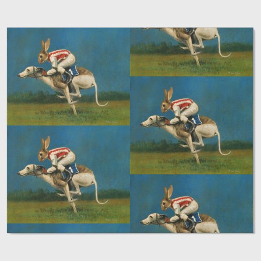 Whippet Racer Wrapping Paper Cadeaupapier (Vlak)