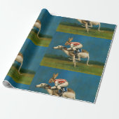 Whippet Racer Wrapping Paper Cadeaupapier (Uitgerold)