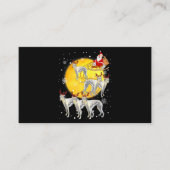 Whippet Reindeer Kerstmis Funny Santa Whippet Informatiekaartje (Voorkant)