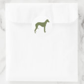Whippet Ronde Sticker (Tas)