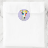 WHIPPET RONDE STICKER (Tas)