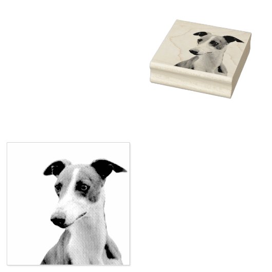 Whippet Rubberstempel (Gestempeld)