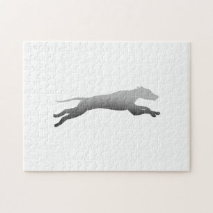 Whippet Running silhouette Legpuzzel